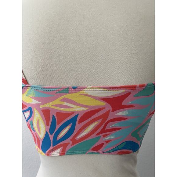 Kenny Flowers Swim Sleeved Bikini Top Colombia Print Swimwear - Picture 6 of 6